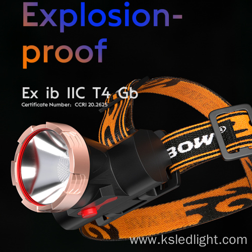 Headlamp Waterproof rechargeable miner's lamp